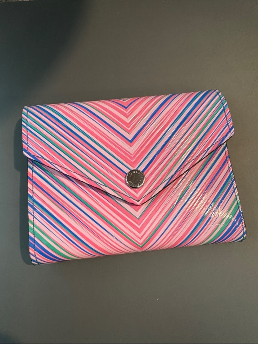 Louis Vuitton Tropical Epi Leather Striped Compact Wallet